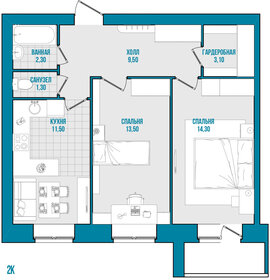 31,7 м², 1-комнатная квартира 1 880 000 ₽ - изображение 126