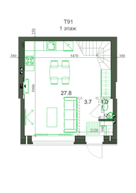 35,1 м², 1-комнатная квартира 4 982 780 ₽ - изображение 18