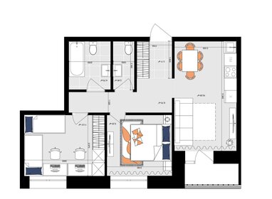 Квартира 57,2 м², 2-комнатная - изображение 2