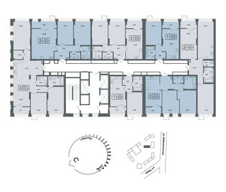 70,6 м², 2-комнатная квартира 11 360 000 ₽ - изображение 67