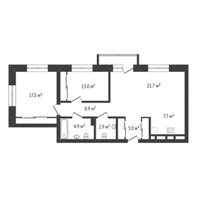 Квартира 81,7 м², 3-комнатная - изображение 1