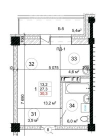 42,1 м², квартира-студия 4 700 000 ₽ - изображение 16