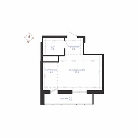 Квартира 31,3 м², студия - изображение 1