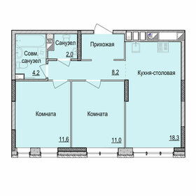 49 м², 2-комнатная квартира 4 700 000 ₽ - изображение 39