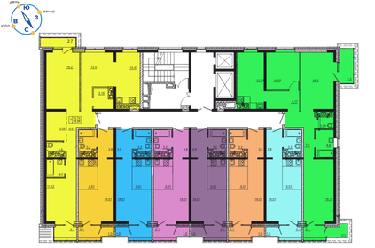 70 м², 3-комнатная квартира 6 300 000 ₽ - изображение 43