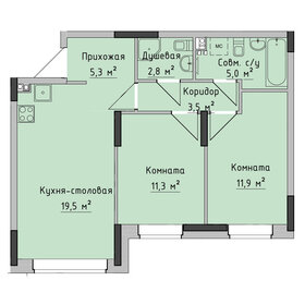 64 м², 3-комнатная квартира 5 190 000 ₽ - изображение 72