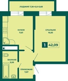 41 м², 1-комнатная квартира 4 834 460 ₽ - изображение 46