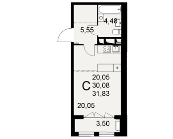 34,8 м², 1-комнатная квартира 3 660 000 ₽ - изображение 60