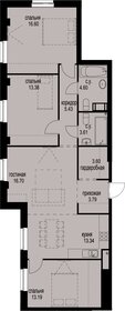 Квартира 94,2 м², 3-комнатная - изображение 1