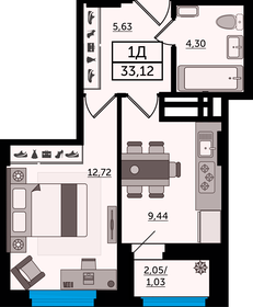 Купить однокомнатную квартиру площадью 50 кв.м. в ЖК «Мега-Победа 2» в Республике Адыгея - изображение 6