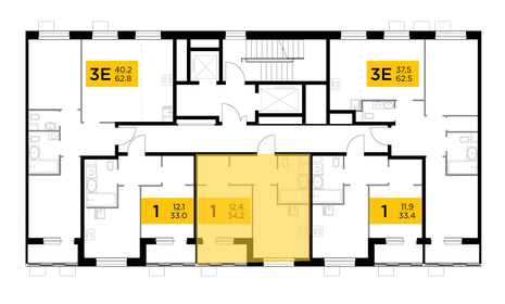 38,7 м², 1-комнатная квартира 6 294 900 ₽ - изображение 58
