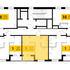 Квартира 34,2 м², 1-комнатная - изображение 2