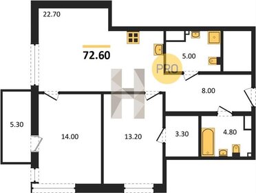 74,3 м², 2-комнатная квартира 23 520 000 ₽ - изображение 6