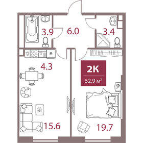 62,6 м², 2-комнатная квартира 33 900 000 ₽ - изображение 130