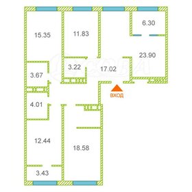 Квартира 115 м², 4-комнатная - изображение 1