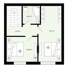 Квартира 81,1 м², 2-комнатная - изображение 2