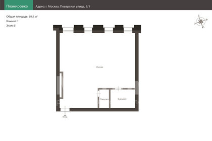 72,2 м², 1-комнатные апартаменты 67 822 000 ₽ - изображение 85