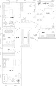 95,6 м², 3-комнатная квартира 19 688 128 ₽ - изображение 60