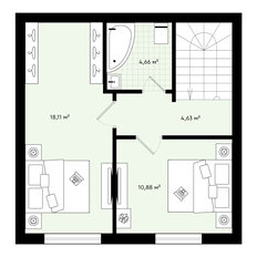 Квартира 81,1 м², 2-комнатная - изображение 2