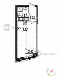 Квартира 25 м², студия - изображение 1