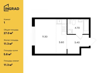 Квартира 27 м², студия - изображение 1