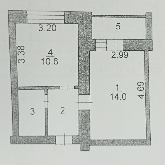 32,3 м², 1-комнатная квартира 2 300 000 ₽ - изображение 1