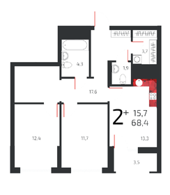 80 м², 2-комнатные апартаменты 12 000 000 ₽ - изображение 109