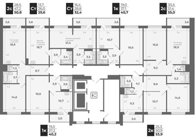 Квартира 40,2 м², 1-комнатная - изображение 1