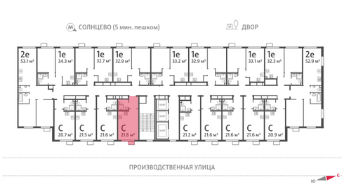 22,7 м², квартира-студия 9 440 771 ₽ - изображение 44