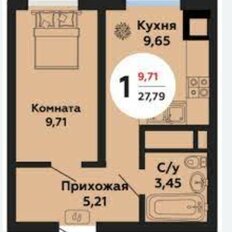 Квартира 29,2 м², 1-комнатная - изображение 1