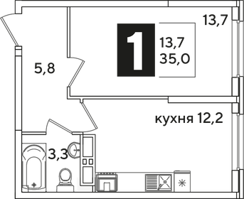 18 м², 1-комнатная квартира 3 300 000 ₽ - изображение 161