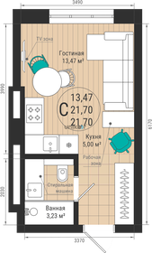 Квартира 23 м², 1-комнатная - изображение 1