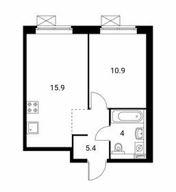 36,2 м², 1-комнатная квартира 8 025 404 ₽ - изображение 1