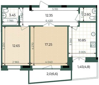 60 м², 3-комнатная квартира 6 599 000 ₽ - изображение 56