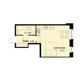 Квартира 32,2 м², студия - изображение 1