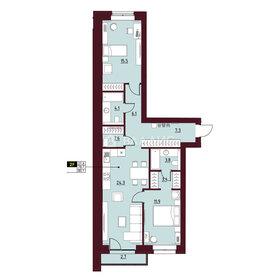 73,1 м², 2-комнатная квартира 7 150 000 ₽ - изображение 109