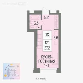 29,4 м², квартира-студия 5 715 360 ₽ - изображение 70