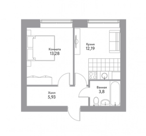 35,3 м², 1-комнатная квартира 3 501 225 ₽ - изображение 12