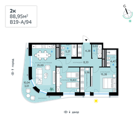 85,9 м², 2-комнатная квартира 37 315 148 ₽ - изображение 65