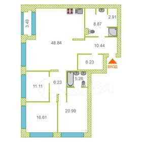 Квартира 140 м², 3-комнатные - изображение 1