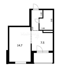 Квартира 31,4 м², 1-комнатная - изображение 1