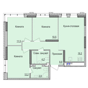 69,1 м², 3-комнатная квартира 6 702 000 ₽ - изображение 21