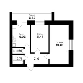 58,7 м², 2-комнатная квартира 5 950 000 ₽ - изображение 132