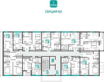 40,6 м², 1-комнатная квартира 9 200 000 ₽ - изображение 71
