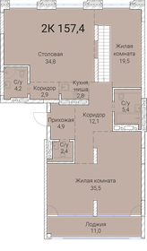 217,9 м², 4-комнатная квартира 24 200 000 ₽ - изображение 99