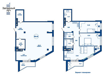 101,7 м², 3-комнатная квартира 14 133 520 ₽ - изображение 16