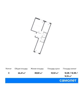 59,2 м², 2-комнатная квартира 8 730 805 ₽ - изображение 33