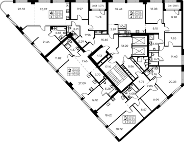 90,4 м², 3-комнатная квартира 44 670 000 ₽ - изображение 54