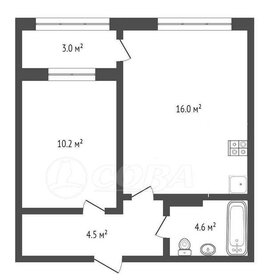 Квартира 43,8 м², 1-комнатная - изображение 1