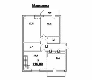 Квартира 116 м², 3-комнатная - изображение 1